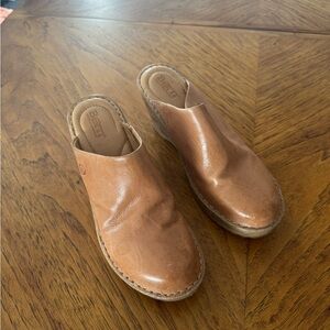 Born Women's Brown Leather Mules